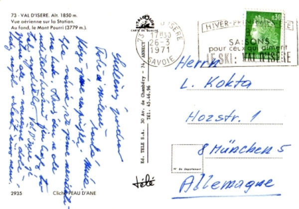 Val D´Isere - F 1971 95 001 ●